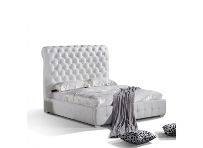 Classic bedroom bed 160x200 cm leather textile Chesterfield hotel beds