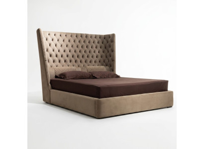 English King Size Bed Chesterfield Double Bed Designer Hotel Velvet Furniture