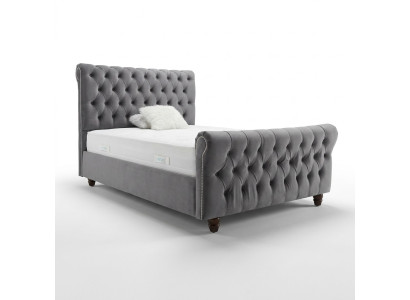 Chesterfield Bed Design Bedroom English Beds 200x200cm Textile Upholstery