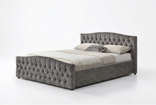 Chesterfield bed design bedroom English beds 180x200 fabric upholstery