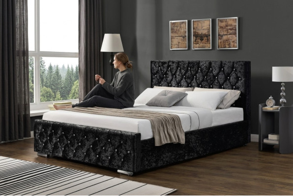 Chesterfield bed design bedroom English beds textile beds