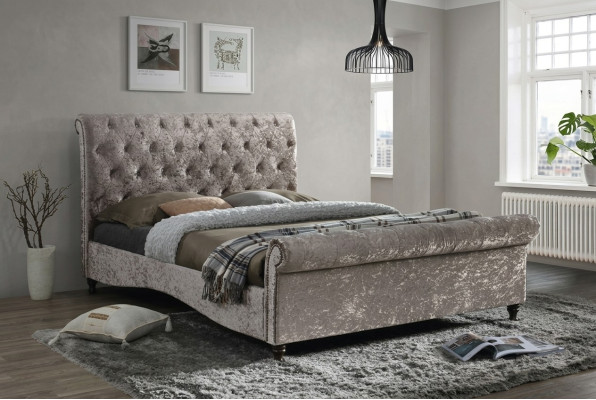 Luxury Chesterfield Button Beds Bedroom Design Furniture Bed Double Hotel New