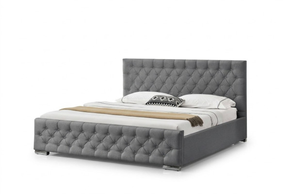 Chesterfield Bed Design Bedroom English Beds 200x200cm Textile Upholstery