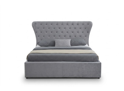 Gray Chesterfield Double Bed Luxury Beds Designer Bedroom Bed