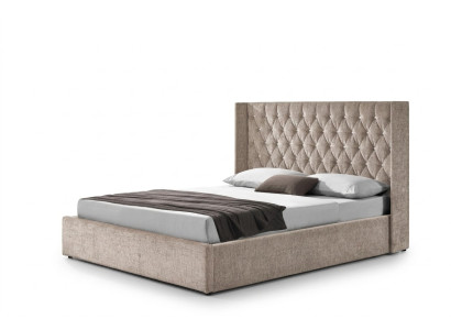 Chesterfield bed design, bedroom English beds, 180x200cm textile.