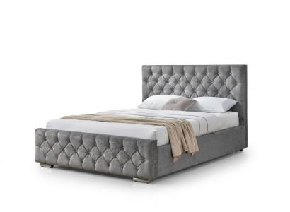 Chesterfield Bett Design Bedroom English Beds 160x200cm Textile Upholstery