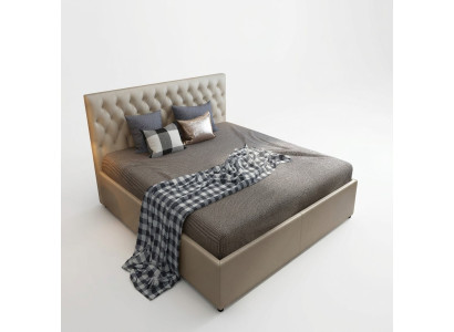 Chesterfield Designer Bed Bedroom Faux Leather Upholstery 140/160/180/200 cm