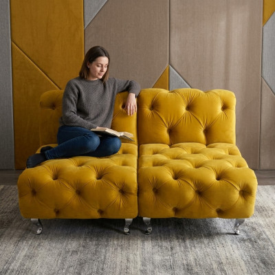 Chesterfield Hotel Double Leather Bed Bedroom Upholstery Luxury Beds 200x200cm