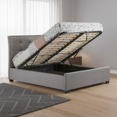 Designer Chesterfield Taupe Luxury Double Bed Upholstered Frame