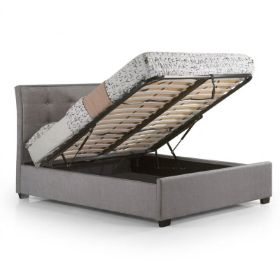 Designer Chesterfield Taupe Luxury Double Bed Upholstered Frame