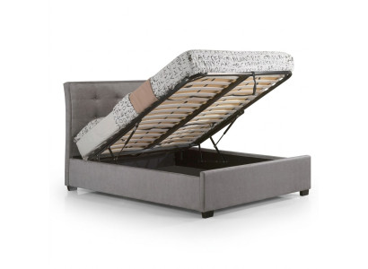 Designer Chesterfield Taupe Luxury Double Bed Upholstered Frame