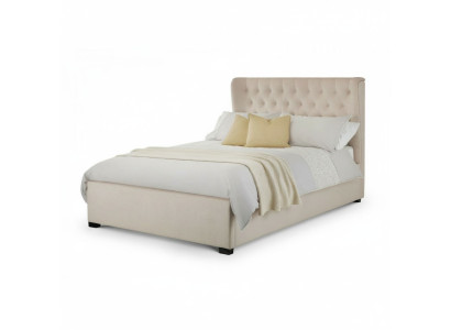 Chesterfield Design Upholstered English Bed Double Bed Beige Beds 160/180x200
