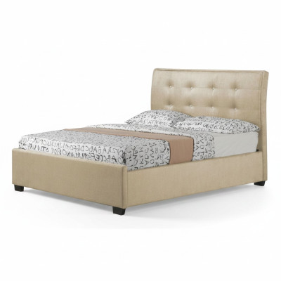 Chesterfield Design Upholstered English Bed Grey Beds 160/180x200 cm Double Bed