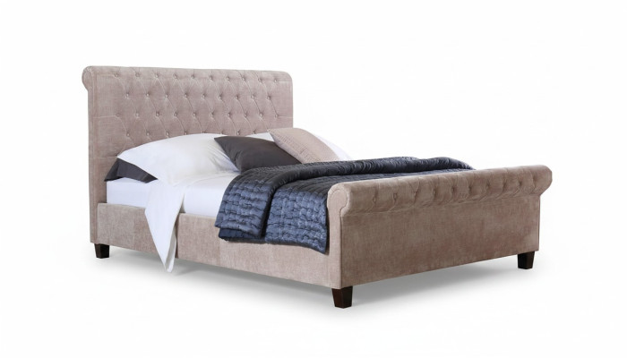 Chesterfield Design Velvet Bed Luxury Textile Beds Bedroom Double 160x200cm