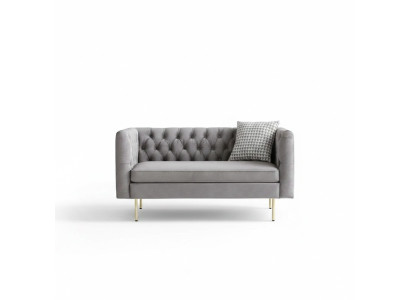 Designer white Chesterfield double bed luxury bedroom beds