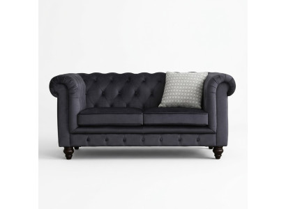 Sofa Luxury Textile Chesterfield Couch Sofas Upholstery 2-Seater Double Seater