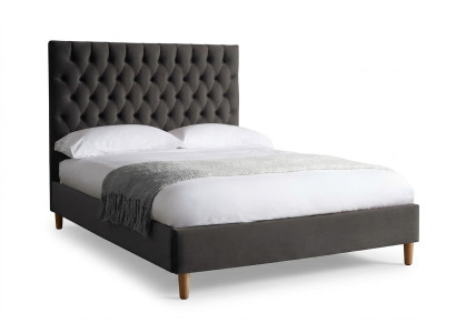 Chesterfield bed upholstered bed luxury double bedroom designer bed beds