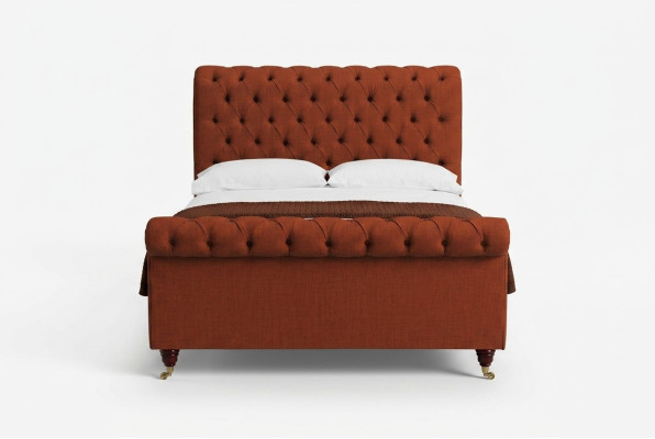Chesterfield red bed stylish Chesterfield double bed designer furniture