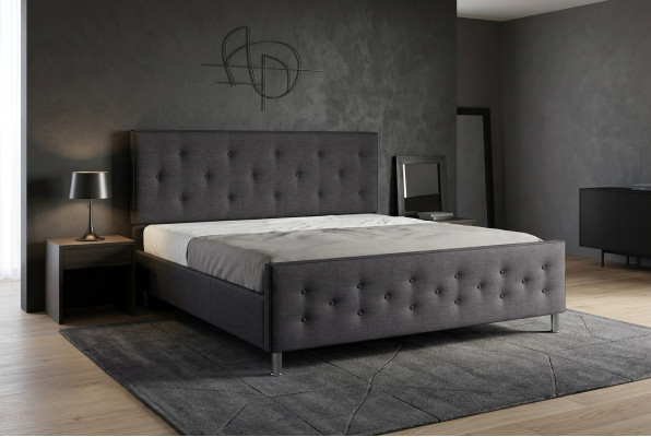 Chesterfield Bett Upholstered Bed Double Bed Beds Big XXL Designer Luxury Bed New