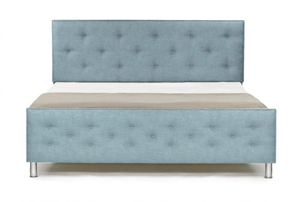 Chesterfield Design English 140/160/180x200 Beds Double Bed Turquoise Upholstery