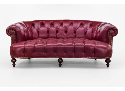 Designer Chesterfield Three-seater Couch Pink Sofa Luxury Design