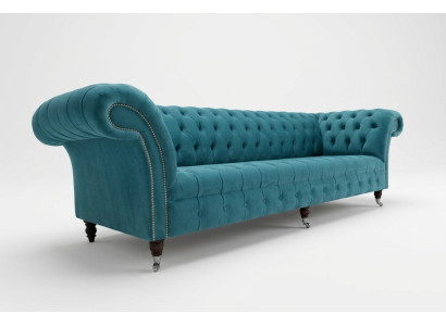 Chesterfield Couch XXL big sofa couches velvet leather textile upholstery sofas 4-seater