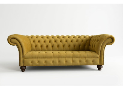 Textile Sofa 3-Seater Sofa Upholstered Sofas Design Luxury Couch Furniture Three-Seater New