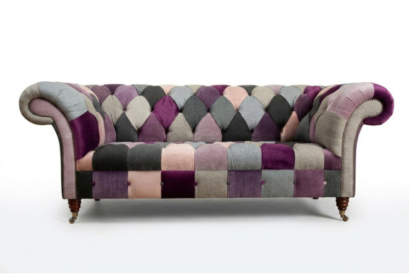 Chesterfield Sofa 3-Seater Upholstered Designer Couches Sofas Set Three-Seater