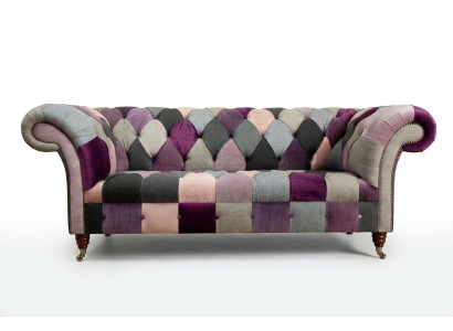 Chesterfield Sofa 3-Seater Upholstered Designer Couches Sofas Set Three-Seater