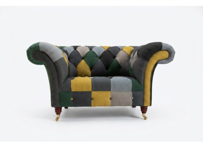 Colorful Chesterfield Single-Seat Modern Living Room Armchair