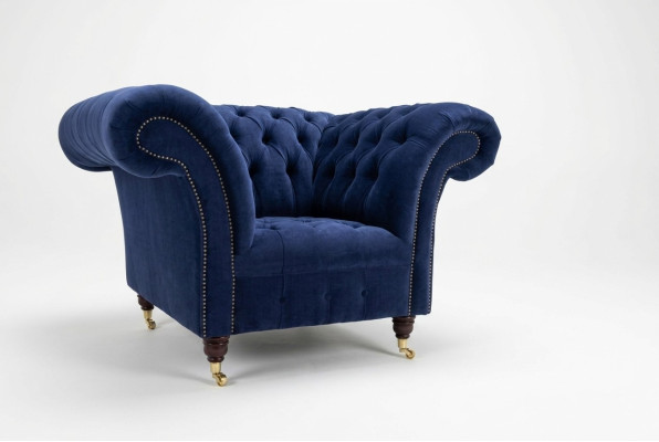 Armchair Design Couch Sofa Seat Velvet Lounge Club Upholstery Luxury Wing Chair Relax