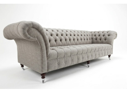 Textile sofa fabric couch Chesterfield big sofas XXL couches seat 265cm upholstery