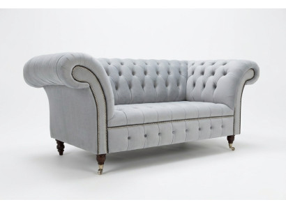 Textile Sofa Fabric Couch Chesterfield big sofas XXL couches Seat Cushion 185cm