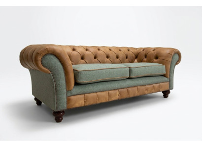 Designer sofa 3-seater couch upholstery sofas fabric living room textile couch