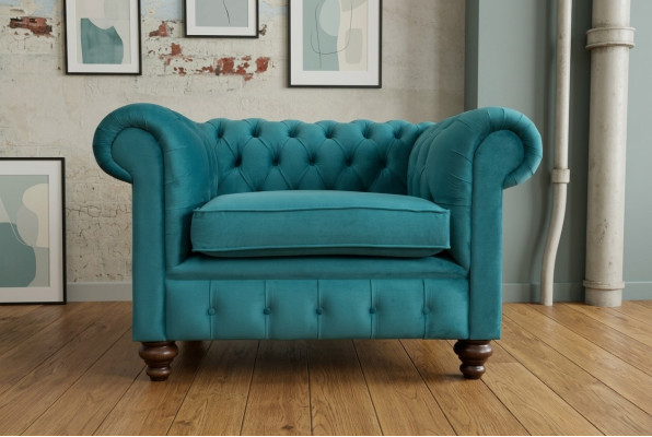 Chesterfield single-seater armchair textile sofa upholstery sofas fabric new couches