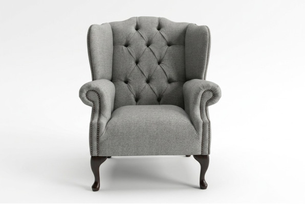Chesterfield wingback chair 1-seater chair textile leather upholstery TV sofa couch