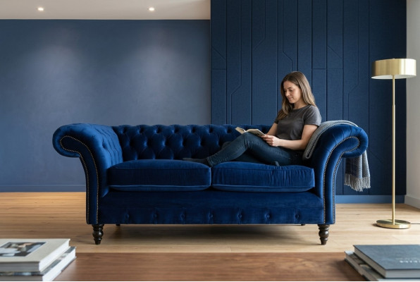 Chesterfield Sofa 2-Seater Upholstered Designer Couches Sofa Set Two-Seater