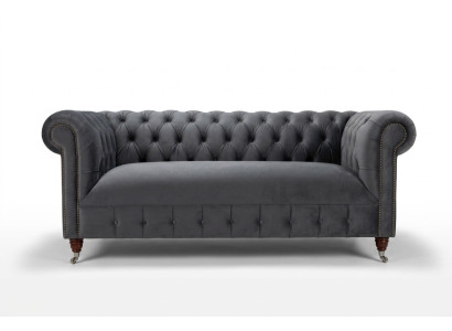Modern gray three-seater luxury living room sofa
