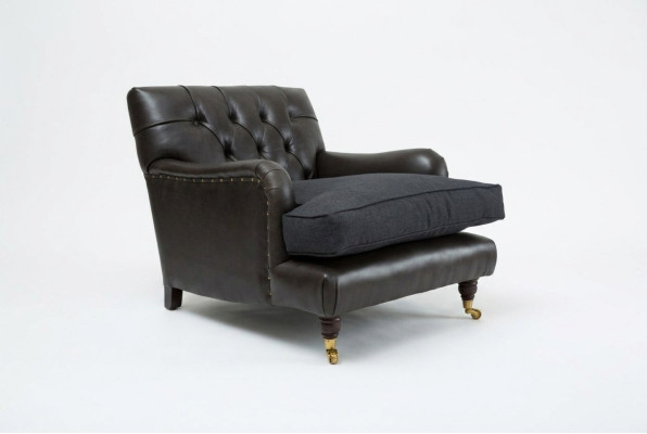 Armchair Club Lounge Designer Chair Upholstered Sofa 1 Seater Swivel Relax TV