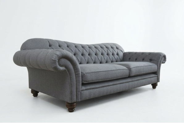 Sofa 4-seater couch design Chesterfield seating suite leather textile upholstery new
