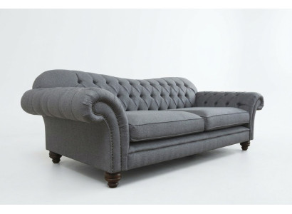 Sofa 4-seater couch design Chesterfield seating suite leather textile upholstery new