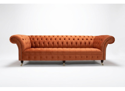 Sofa Upholstery Chesterfield Textile Sofas Design Luxury Leather Sofas 4-Seater 265cm