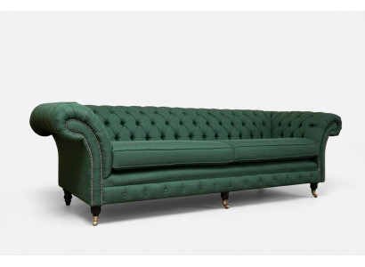 Button sofa Chesterfield sofas 4-seater couch upholstery fabric living room furniture