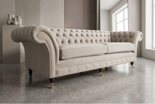 Sofa 4-seater XXL couch seat cushions sofas couches Chesterfield design