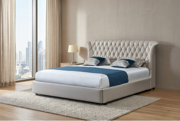 Upholstered bed beds bed upholstered designer hotel Chesterfield luxury design