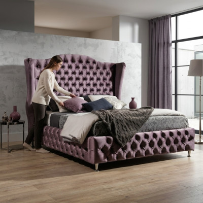 Royal Chesterfield Bed Aubergine Beds Classic Design