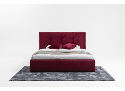Bordeaux 160x200 bed bedroom beds textile leather hotel luxury upholstery big