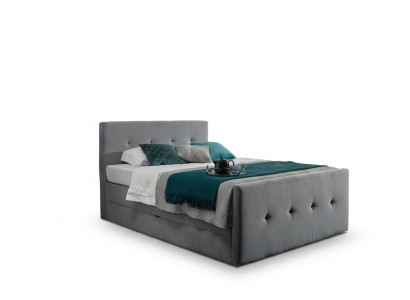 Chesterfield bed upholstered bed double bed beds XXL design luxury box spring bed