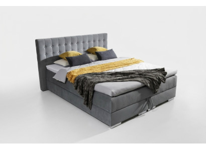 Chesterfield Design Bed Textile Velvet Upholstery Velvet Hotel Beds Bedroom New