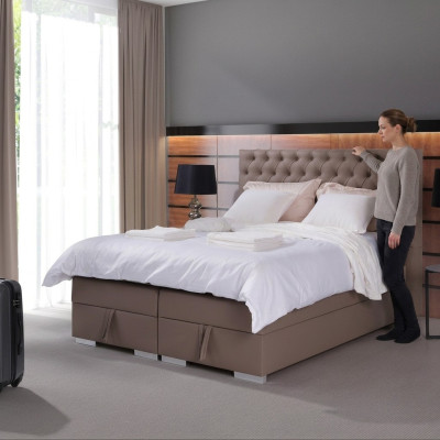 Luxury bedroom bed upholstery design luxury double hotel beds Chesterfield